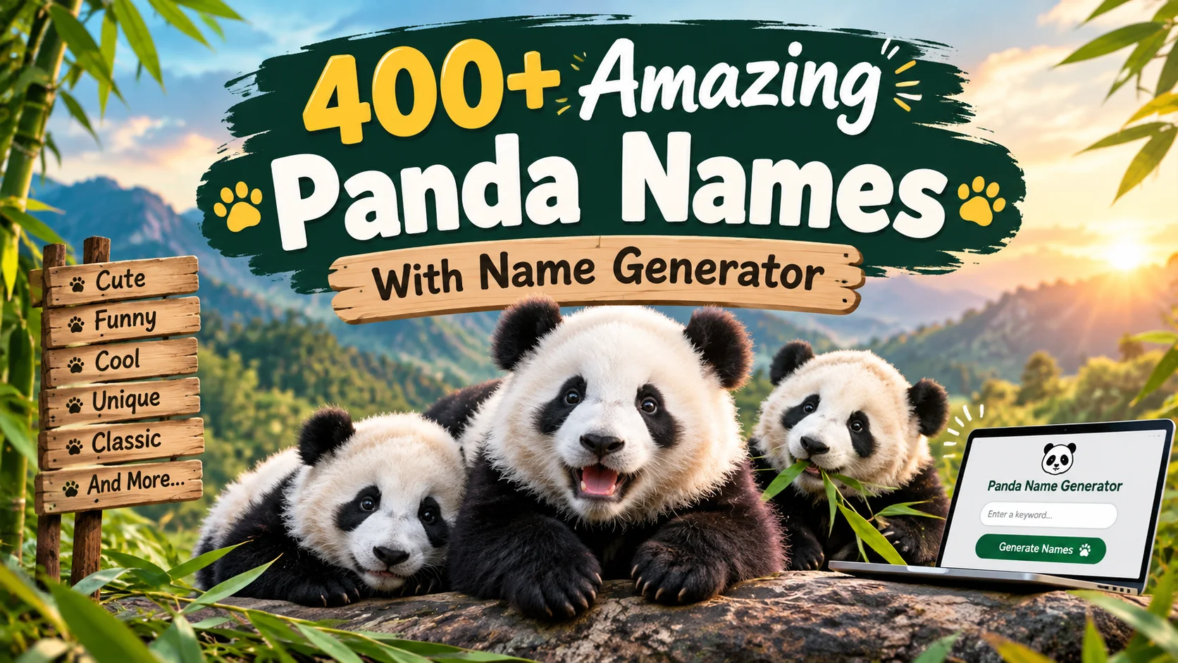Amazing Panda Names With Name Generator