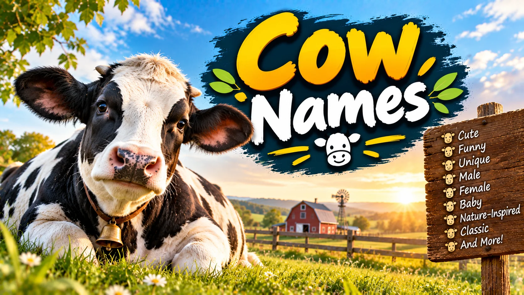 Charming & Creative Cow Names With Name Generator