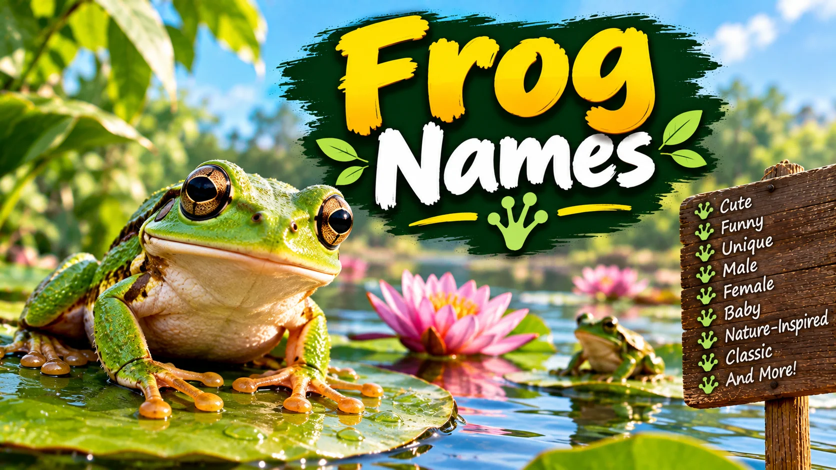 Charming & Creative Frog Names With Name Generator