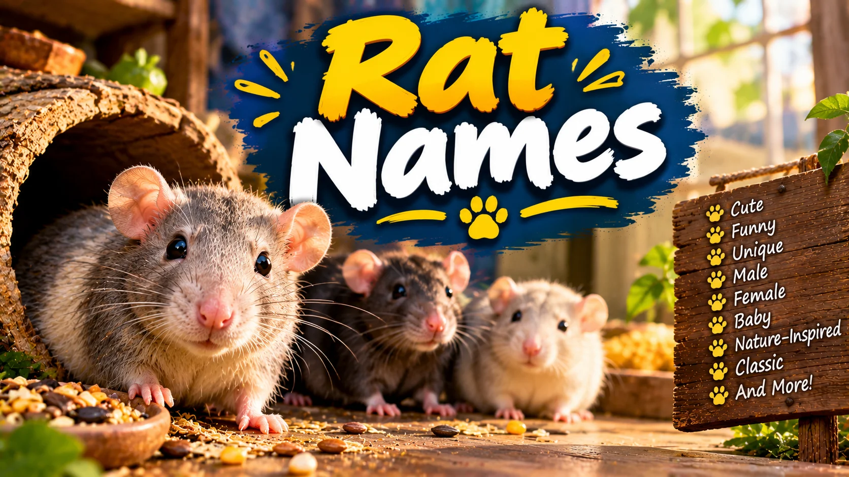 Creative & Charming Rat Names With a Name Generator