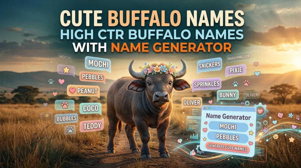 Cute Buffalo Names