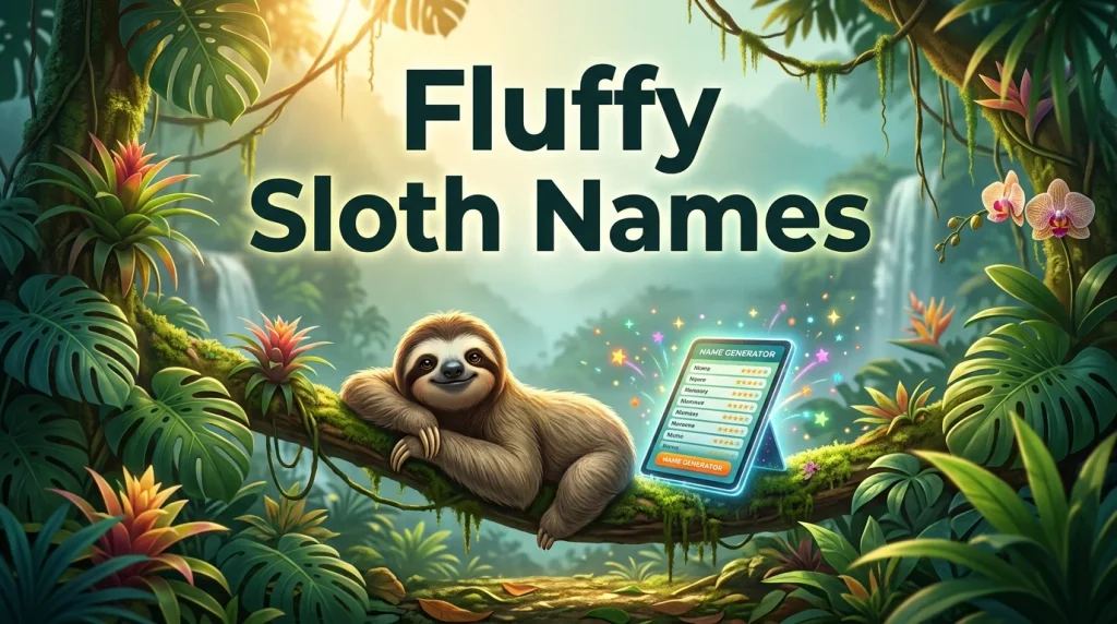Fluffy Sloth Names