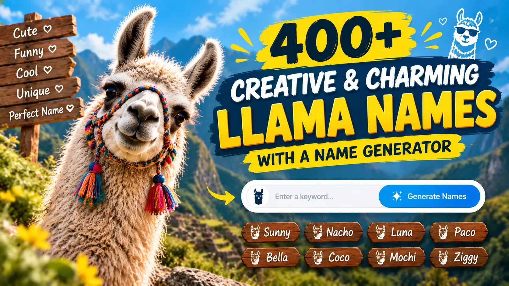 creative-charming-llama-names-with-name-generator