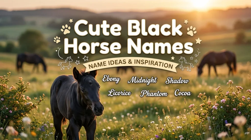 Cute Black Horse Names