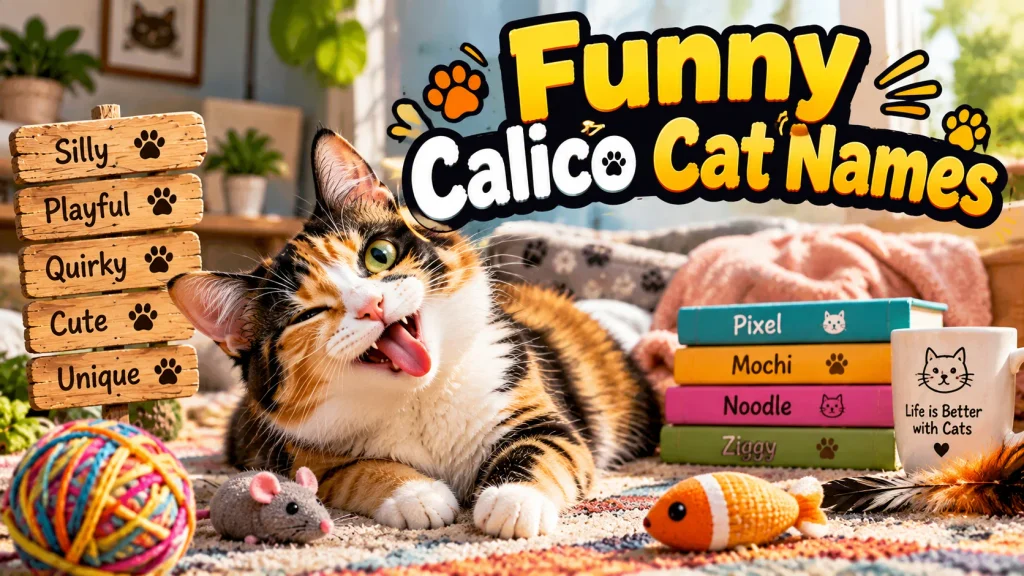 Funny Calico Cat Names