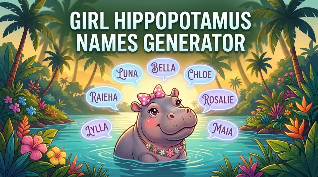 Girl Hippopotamus Names