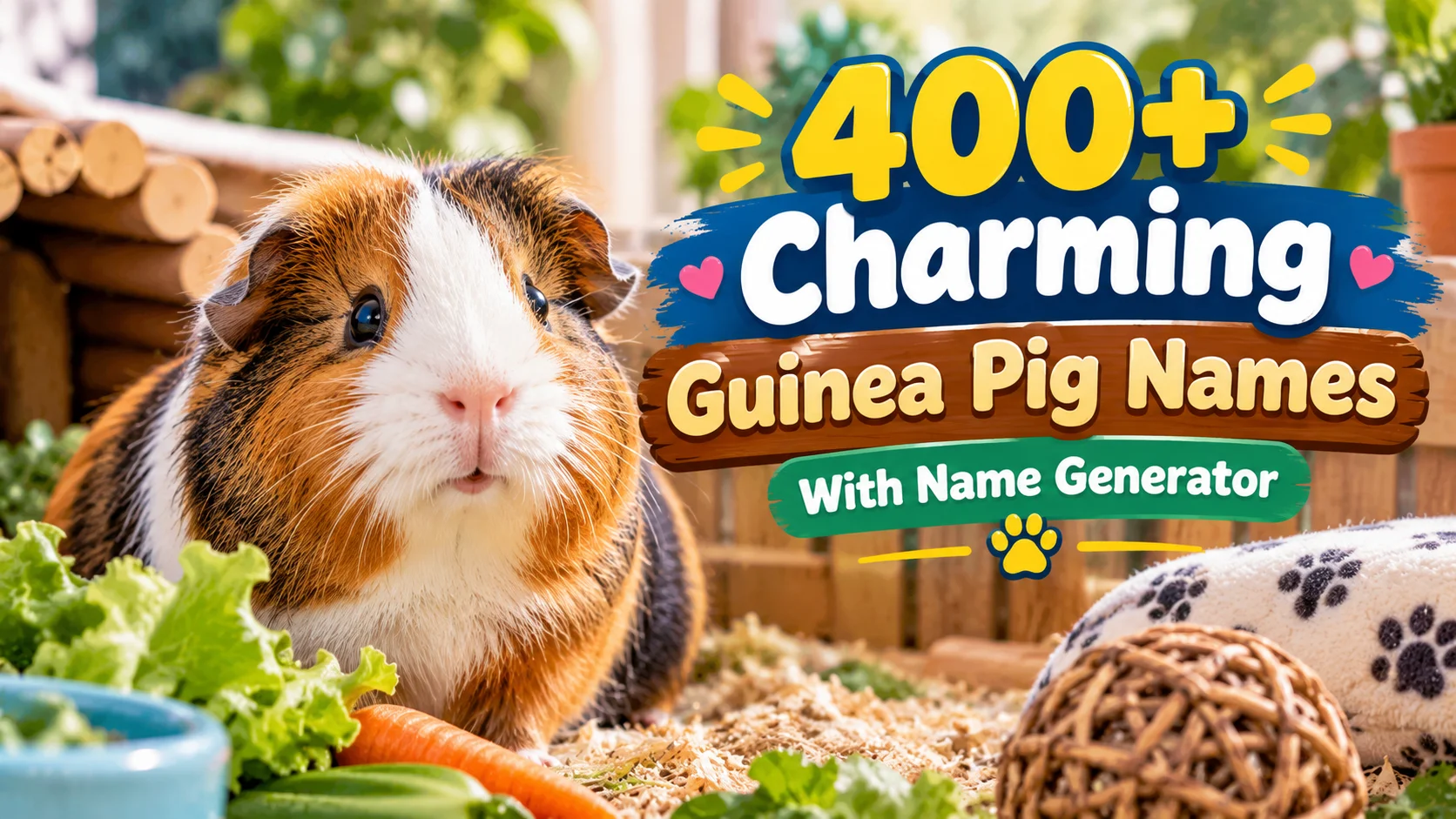 Charming Guinea Pig Names With Name Generator