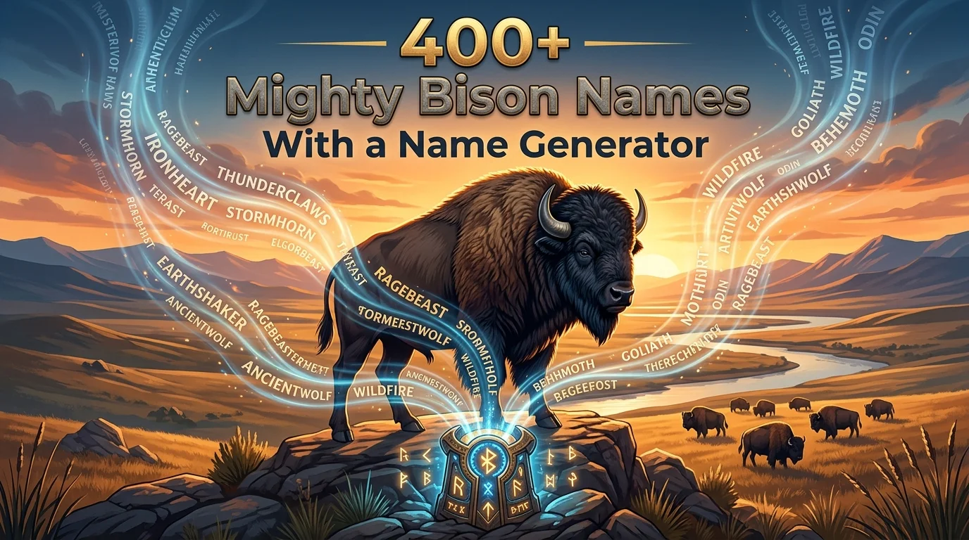 Mighty Bison Names With Name Generator